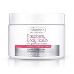 BIELENDA MALINOWY PEELING DO CIAŁA Z BIO-KOFEINĄ Z GUARANY 550g